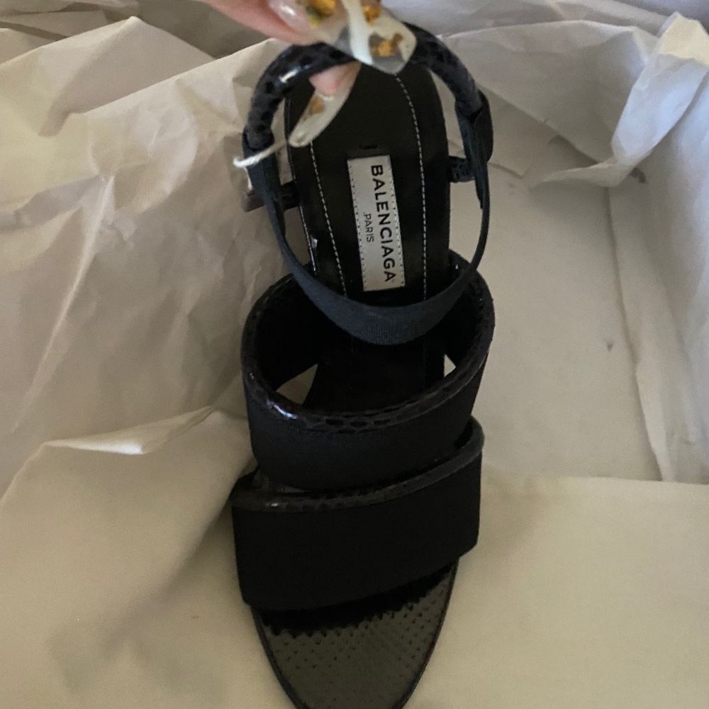 balenciaga black heels